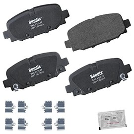 Bendix Priority1 CFC2081 Ceramic Rear Brake Pads for Jeep Compass 2023-2017