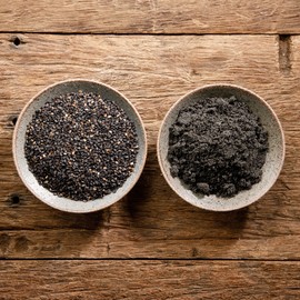 Ssarijae Domestic [Black Sesame Powder 300g] Black Sesame Powder Black Sesame Latte Black Sunsik Salad Dressing / 싸리재 국산 [ 흑임자가루 300g ] 검은깨가루 흑임자라떼 블랙선식 샐러드 드레싱