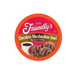 Friendly's Ice Cream Coffee Pods for Keurig K Cup Brewers, Flavored Coffee, Chocolate Marshmallow Swirl, 40 Count (Pack of 1)