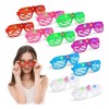 Gafas De Fiesta Gafas Luminosas Retro Fiesta Color Ferwatg
