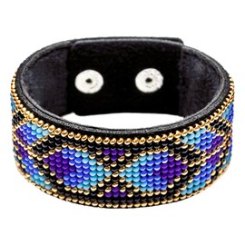 Wizardi Bead Embroidery kit on Artificial Leather FLBB-026 Wonderland Crafts