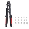 ibubu Crimping Pliers, Wire Clamp Cutter, Wire Stripper, Wire Rope