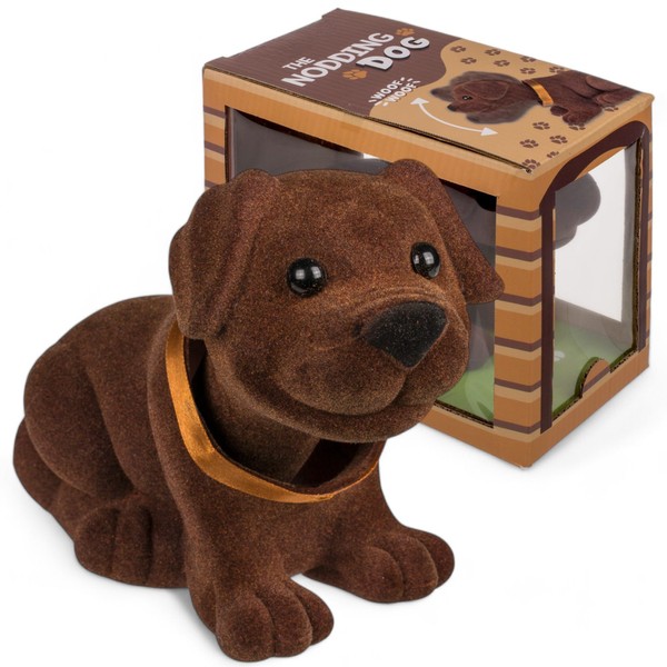 MIJOMA Nodding Dog Dark Brown - Bobble Head Dachshund for