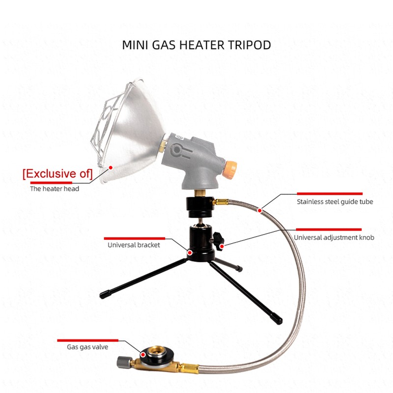 Outdoor Camping Fishing GasHeaters Portable Heating Device Adjustable Hiking Warmer