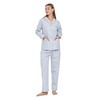 amaxer Women's 100% Cotton Pajama Set Long Sleeve Soft Button