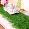 Farochy Synthetic Thatch Grass Table Runner, Artificial Grass Runners for