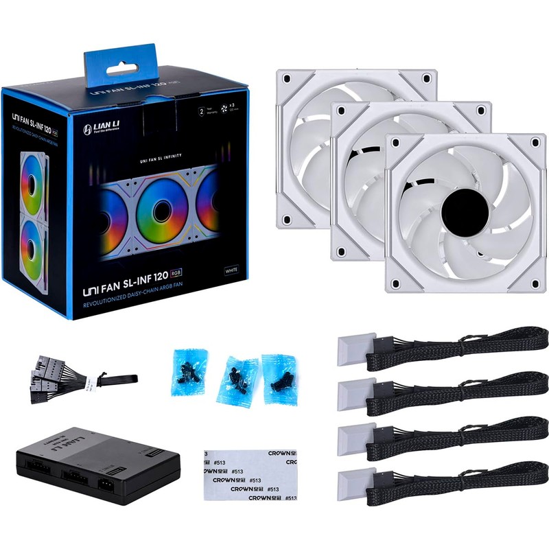Lian-Li UNI FAN SL-Infinity 120mm ARGB Case Fan with Controller,