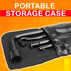Spare Tire Tool Kit for 2004-20014 Ford F-150 | Heavy-Duty Tire Removal Tool Kit with Spare Tire Lowering Tool, Lug Nut Wrench, & Hook | Compatible with Toyota and Dodge Trucks |Tire Replacement Kit