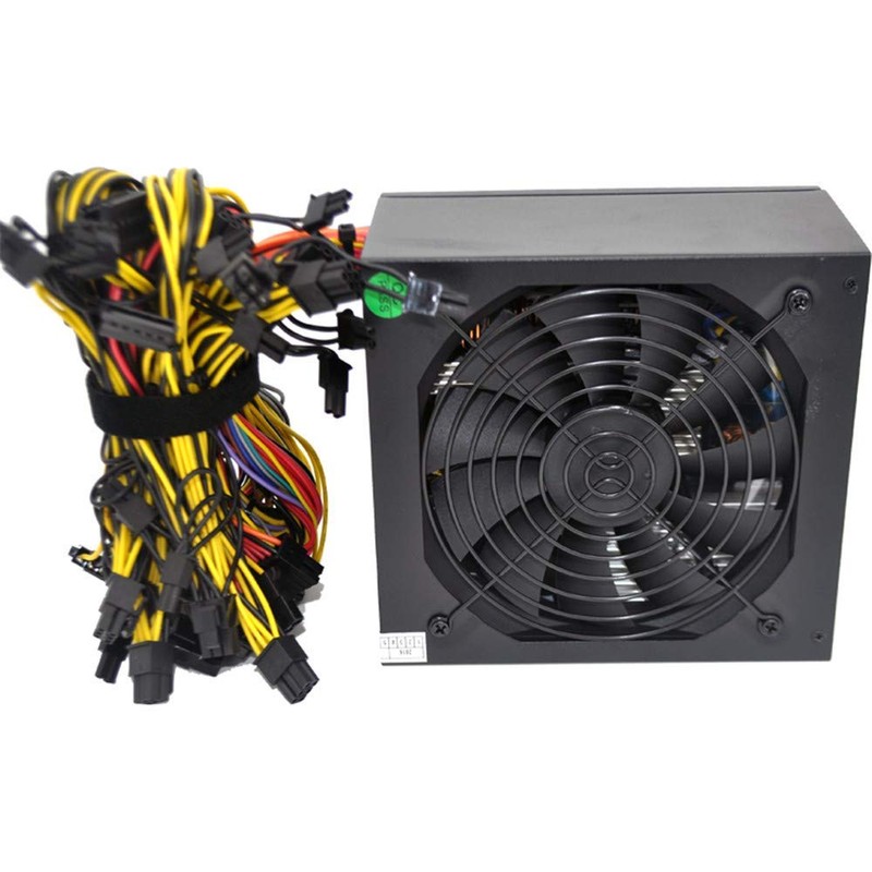 HVVH 20+4 Pin Silent Noise Reduction Miner/PC GPU ATX 1600W