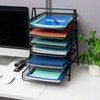 Mind Reader 6-Tier Paper Tray, Desktop Organizer, File Storage, Office,