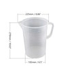 Othmro 5000ml Plastic Measuring Cup, 1pc Large 5L Measuring Jug