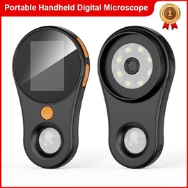 INSKAM 2.0 Inch Portable Handheld Magnifying Glass with 500x Magnification, 200W Pixel, Built-in 8 LEDs, Compatible with Windows & Mac OS - Options: A