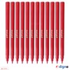 DIGNO SketchStic Felt Tip Pens, RED, Pack of 12, Fibre