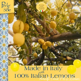 The original Perle di Sole Lemon Hard Candy Drops - Italian Candy Individually Wrapped - Made with Essential Oils of Amalfi Coast P.G.I. Lemon (7.05 oz | 200 g) - Pack of 4