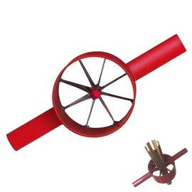 DSBGKJI Bamboo Splitter 8 Cut, Steel Bamboo Splitting Tool Suitable for Bamboo Diameter Up to 5 inch, Manual Fast Dividing Bamboo Into 8 Pieces, Upgrade Blade Lengthened Handle for Efficient Cutting