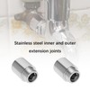 SG Store 2Pcs 1/2" BSP Stainless Steel Male to Female