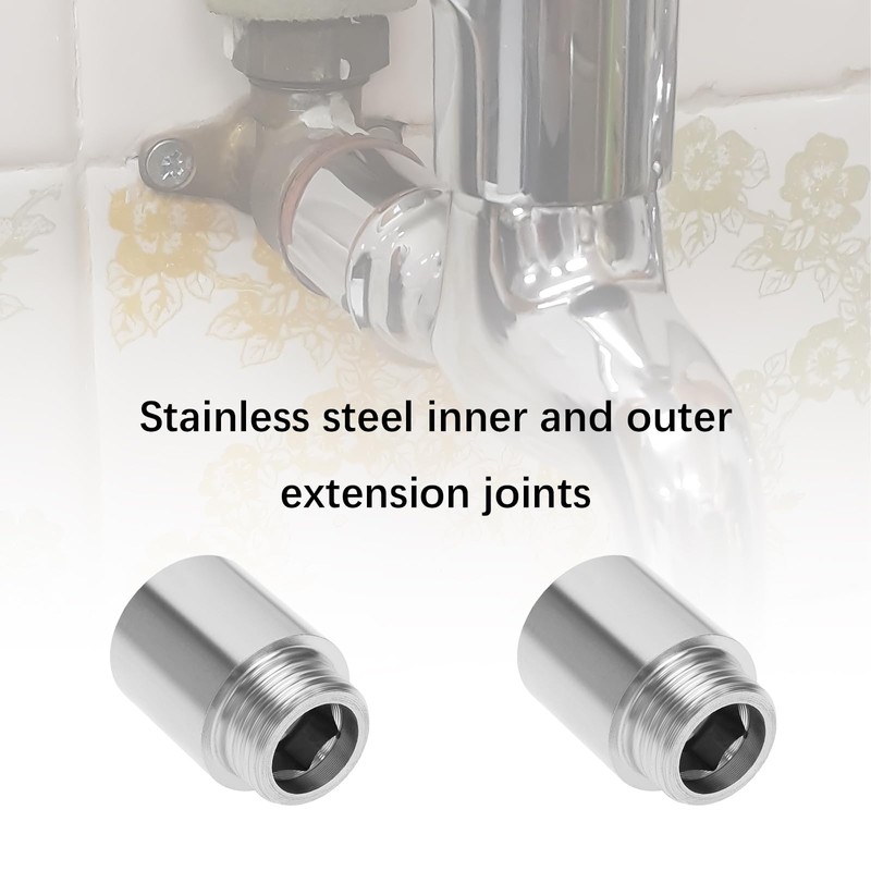 SG Store 2Pcs 1/2" BSP Stainless Steel Male to Female