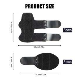 DALAETUS Set of 6 Finger Splints Set, Adjustable Finger Bandage, Breathable Finger Support for Arthritis, Broken, Sprains, Tendonitis, Swollen Fingers