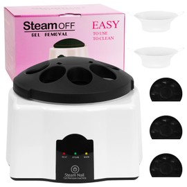 36W Steam Nail Polish Remover Machine,LXIANGN Electric Nail Soaking Bowl Nail Steamer Gel Nail Polishing Remover for Acrylic Nail Salon