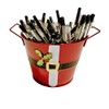 JOT Christmas Mini Metal Santa Buckets with Handles