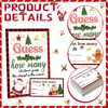 Sosation 61 Pieces Christmas Guess How Many Cards Game Christmas