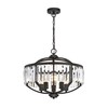 Chloe Lighting Kenna Transitional 5 Light Rubbed Bronze Ceiling Pendant