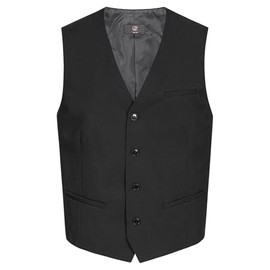 GREIFF Gastro Moda Men's Waiter's Vest, V-Neck, Regular, black