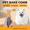 Professional Pet Dematting Comb-Dog Deshedding Brush for Long Hair-Undercoat Rake