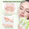 Shefave Gurken Tuchmasken Gesicht, 5pcs Anti Aging Gesichtsmasken, Feuchtigkeitsspendende Maske