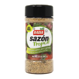 Badia Sazon Tropical, 3.5 oz – All Purpose Seasoning Blend for Flavorful Latin Dishes