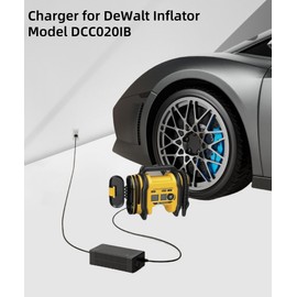 CJP-Geek 13.8V Charger N557514 for DeWalt DCC020IB Inflator Power Supply. Replacement for DeWalt 20V Inflator Cordless Tire Inflator Air Compressor Charger