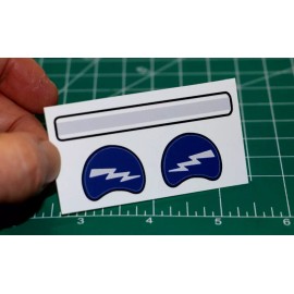 Air Force Falcons *DIECUT DECALS* for OPI Mini Football Gumball Helmets Vintage