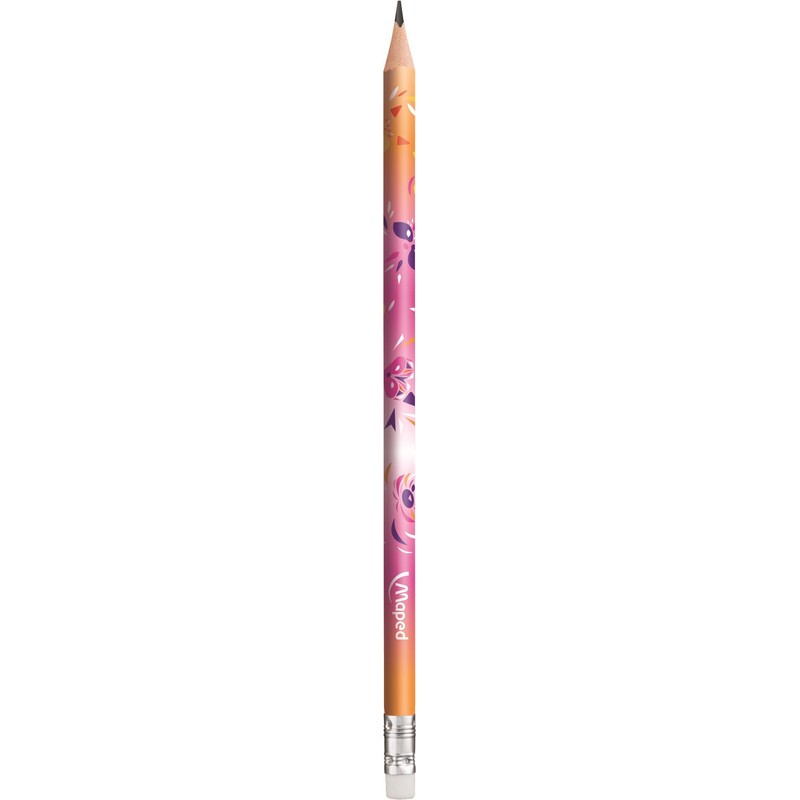 Maped - 1 Graphite Mini Cute Eraser Pencil - Ergonomic