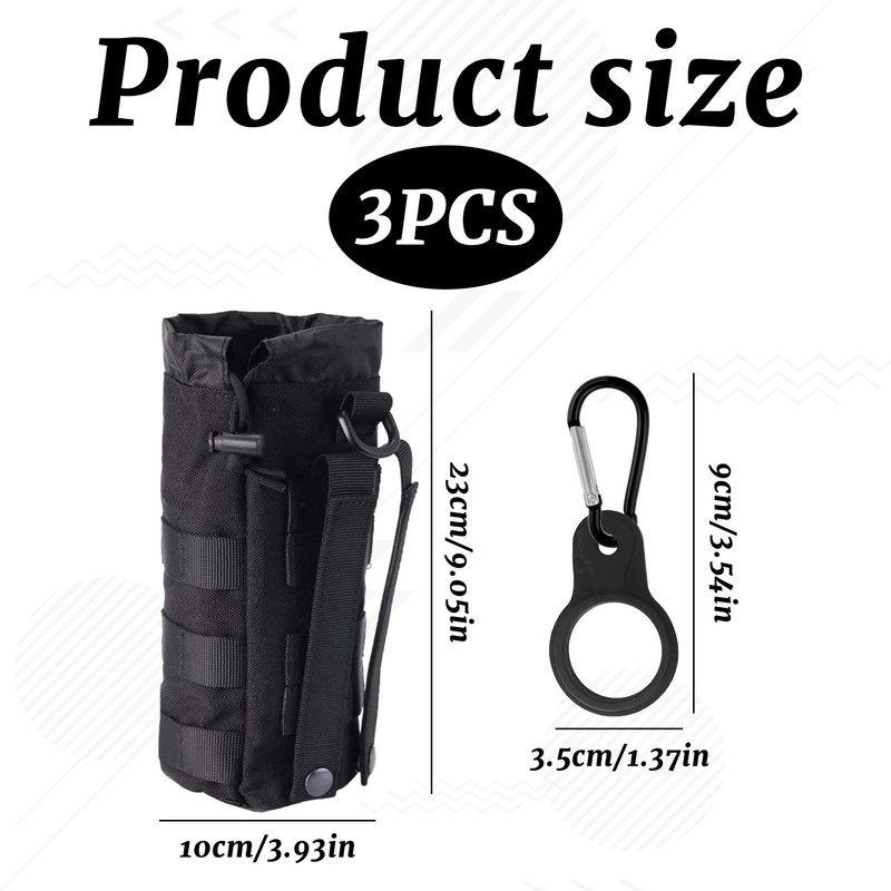 Haxisii Water Bottle Holder For Backpack, Molle Water Bottle Pouch