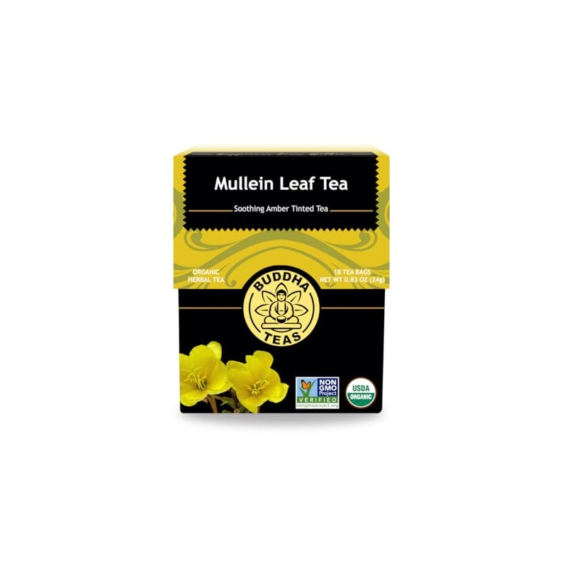 Mullein Tea - Organic Herbs - 18 Bleach Free Tea