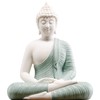 Qinlang 6 inch Small Green Buddha Statue for Home Decor,