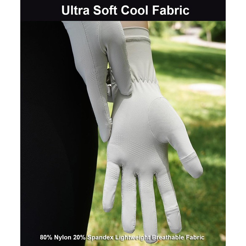 SUJAYU Ultra Thin Full Finger UV Protection Gloves Driving Gloves