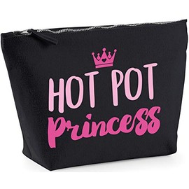Hippowarehouse Hot pot princess printed make up cosmetic wash bag 18x19x9cm