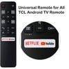 Universal for TCL-Android-TV-Remote, RC802V FNR1 Remote Control Compatible with All