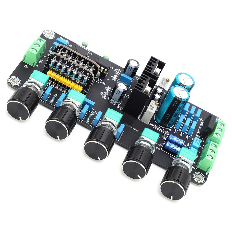 2604 AD827 Updated Stereo Preamp Tone Board Amplifier Volume Bass