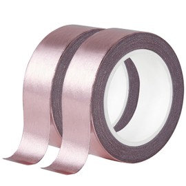 QDiShi Rose Gold washi Tape for Wall Decor Decorative,Foil Masking Tape Low Tack Self Adhesive Decorative Washi Tape Shiny Metallic Color washi Tape 0.59in x66FT