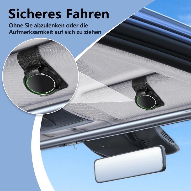 COCASES Holder Compatible with Ooono Co-Driver No2, Leather Sun Visor