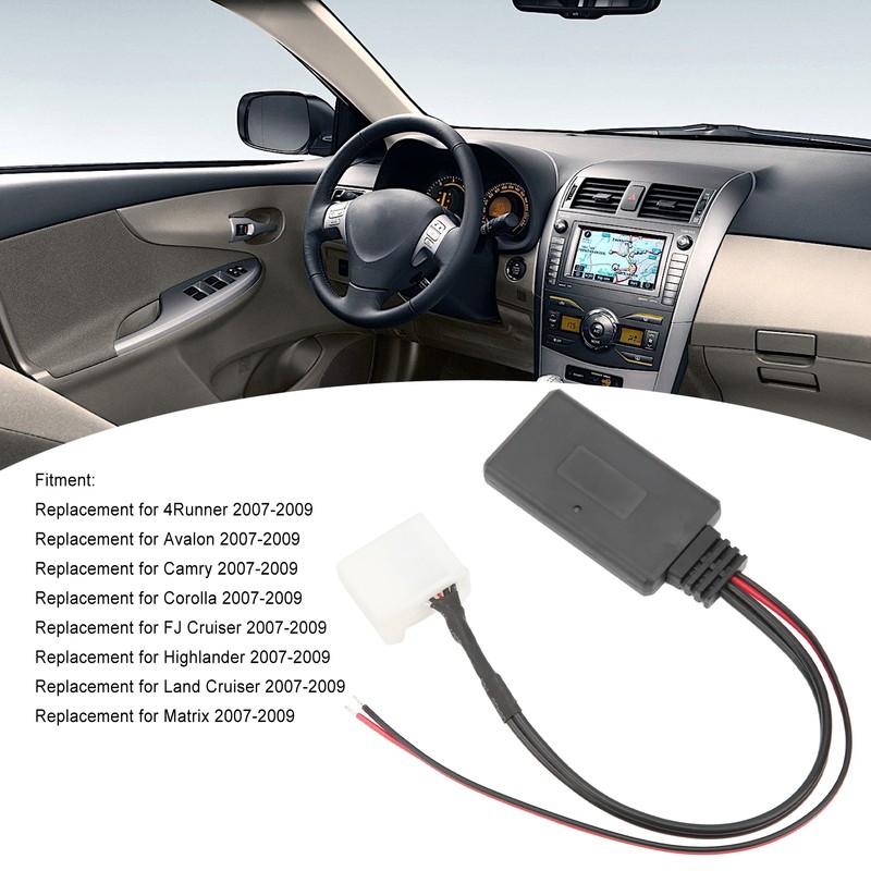 Car Bluetooth Wireless Module 20 Pin AUX IN Adapter Replacement