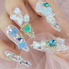 Clear Princess handmade nail tips - Oval M / 클리어 프린세스 수제네일팁 - 오벌M