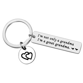 Great Grandma Gift Keyring First Time Great Grandma Gifts Mothers Day Baby Shower Party Gift Promoted to Great Grandmother Keychain Great Grandparents Baby Announcement Gift Great Grandma to Be Gift