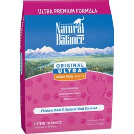 Natural Balance Original Ultra Chicken Meal & Salmon Meal Cat Food | Whole Body Health Dry Food for Kittens to Adult Cats | 15-lb. Bag