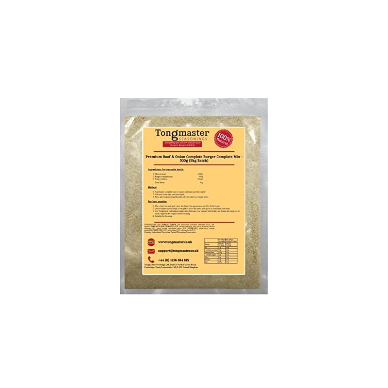 Premium Beef & Onion Complete Burger Complete Mix - 500g