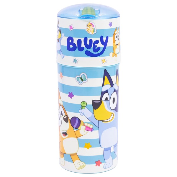 Stor Reusable Bottle with Straw DE 350 ml | BLUEY