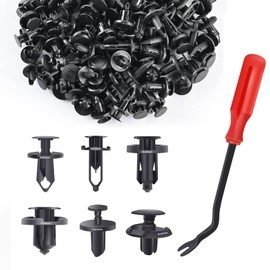 Bumper Retainer Clips, 120PCS Plastic Clips for Car, Auto Clips Fasteners Push Retainer Kit, 6 Sizes Auto Parts Push Pin Rivets Set, Car Bumper Door Trim Panel Fender Clips with Fastener Removal Tool