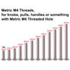 Adiyer 40-Pack Metric M4 x 40mm Machine Screws for Cabinet